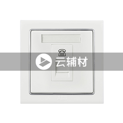 AN321 一位四芯电话插座 RJ11 (白色)