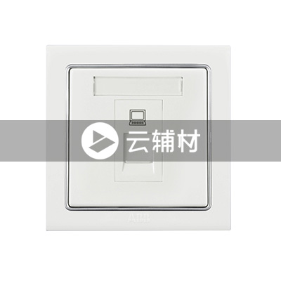 AN331 一位八芯电脑插座 超5类 RJ45 (白色)