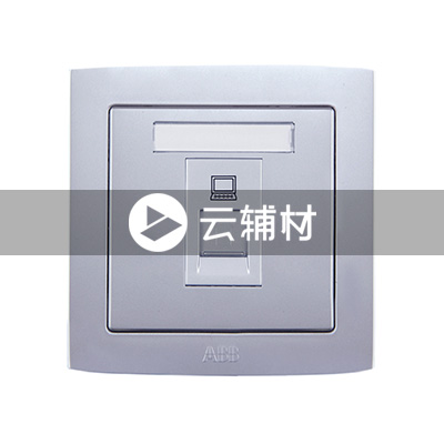 AS331-S一位八芯电脑插座  超5类 （银色）RJ45