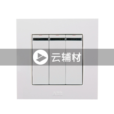AU13753-WW 三位双控带装饰线开关10AX