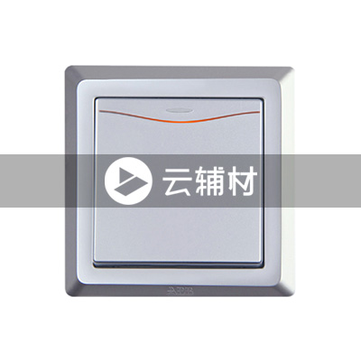AE164-S 一位双控带灯开关（银色） 10AX