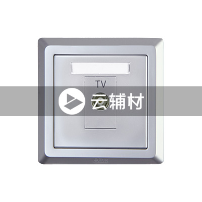 AE301-S 一位电视插座（银色）