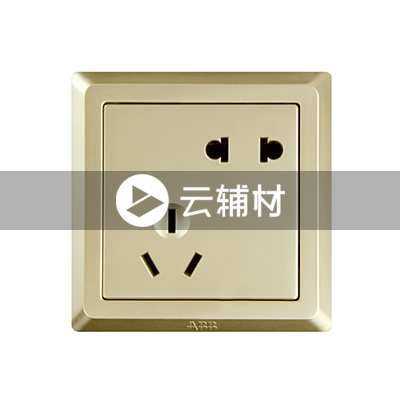 AE205-PG 二位二、三极插座 10A（香槟金）