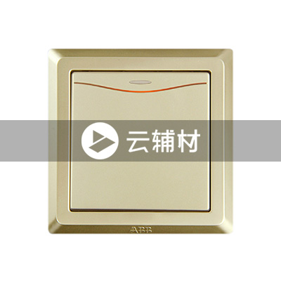 AE161-PG 一位单控带灯开关 10AX（香槟金）