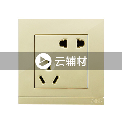 AG20553-PGPG 二位二、三极插座10A,珍珠金