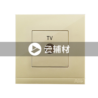 AG30144-PGPG 一位电视插座，珍珠金