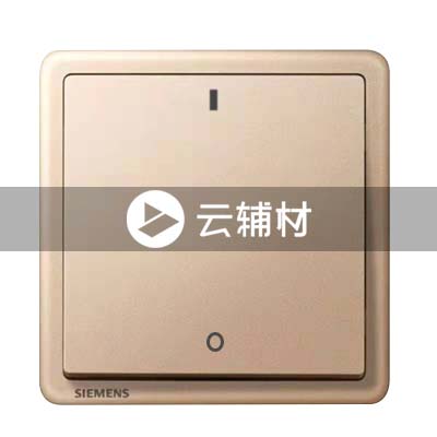 西门子致琦日耀金20A 一位双极开关带荧光