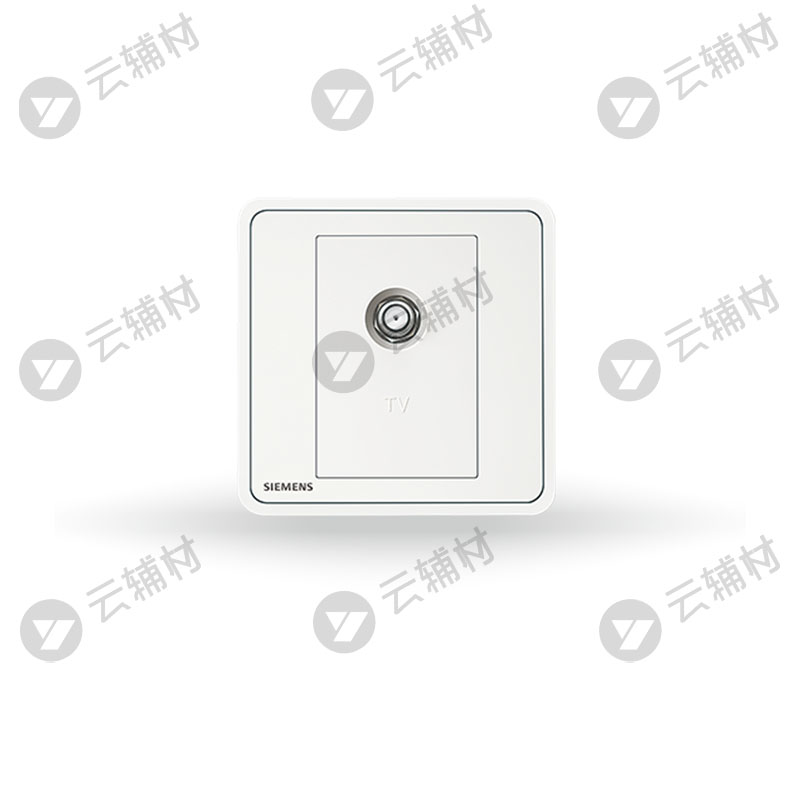 西门子睿绎辰曦白一位宽频电视插座