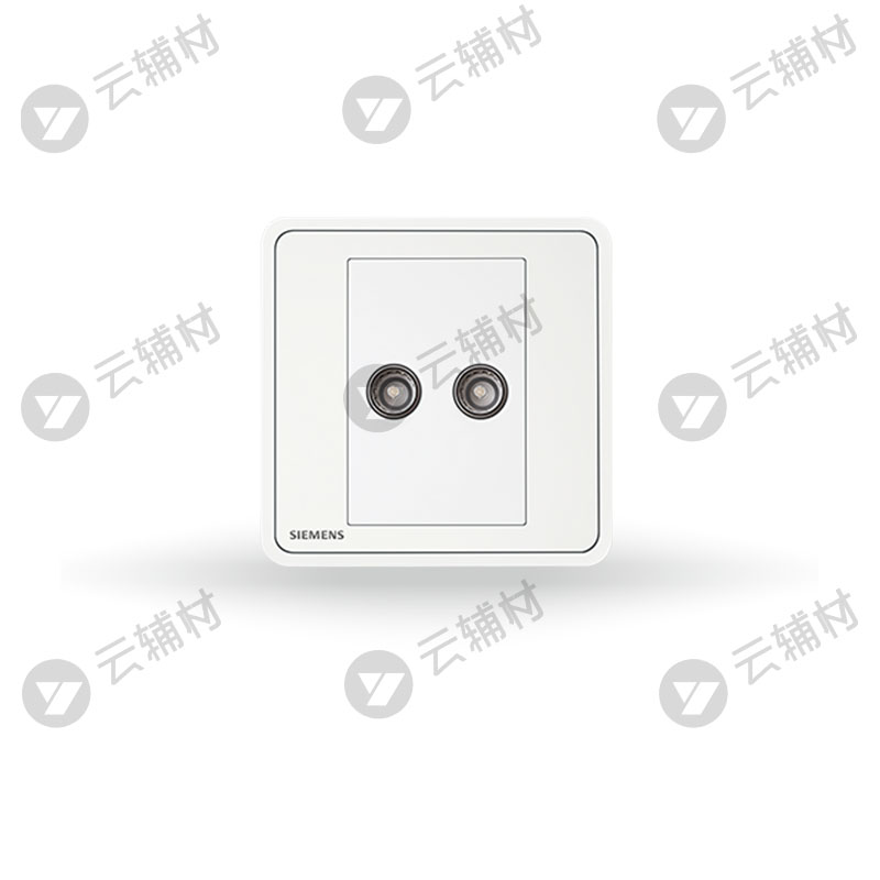 西门子睿绎辰曦白二位电视插座