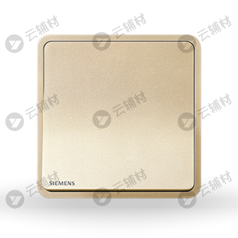 西门子睿绎日曜金16AX一位双控开关