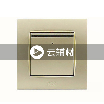 AU16153-PGPG 一位单控带装饰线带灯开关10AX