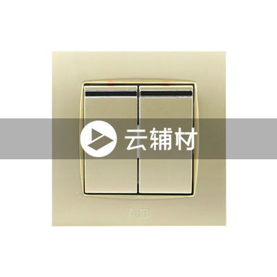 AU16553-PGPG 二位双控带装饰线开关10AX