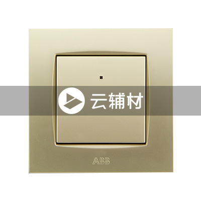 AU17753-PGPG 一位双控带灯开关10AX